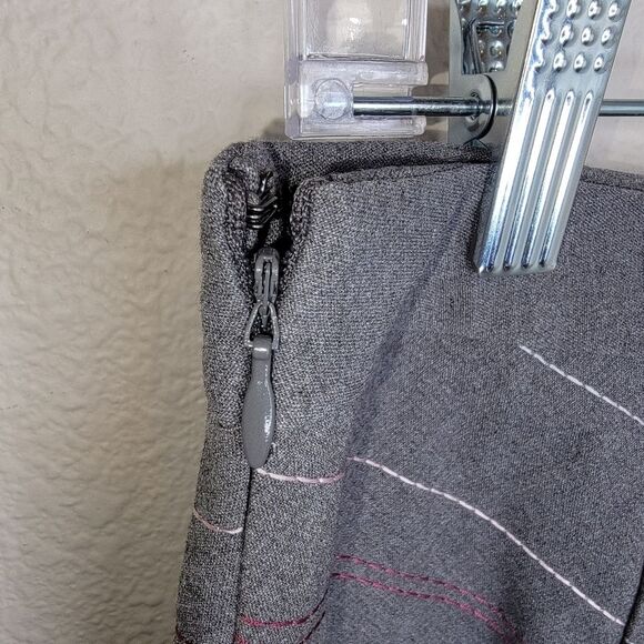 Ann Taylor chevron embroidered a-line skirt size 10 - Picture 3 of 6